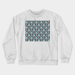 Mid century modern flower pattern Crewneck Sweatshirt